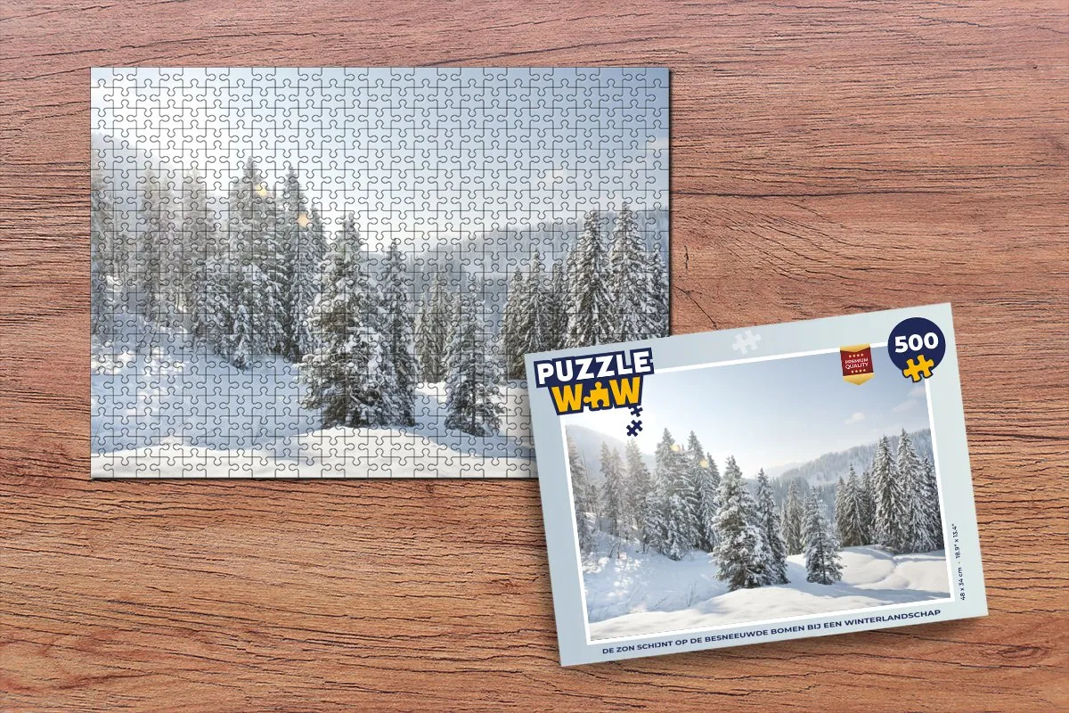 PuzzleWow Winterlandschap Legpuzzel 500 Stuks