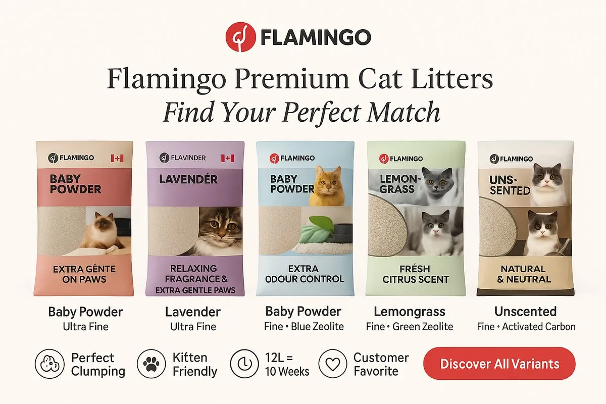 Flamingo Bentoniet Kattenbakvulling 12kg - Babypoedergeur