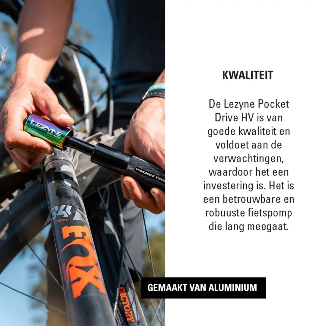 Lezyne Pocket Drive Pro HV Handpomp - afbeelding 3 van 6