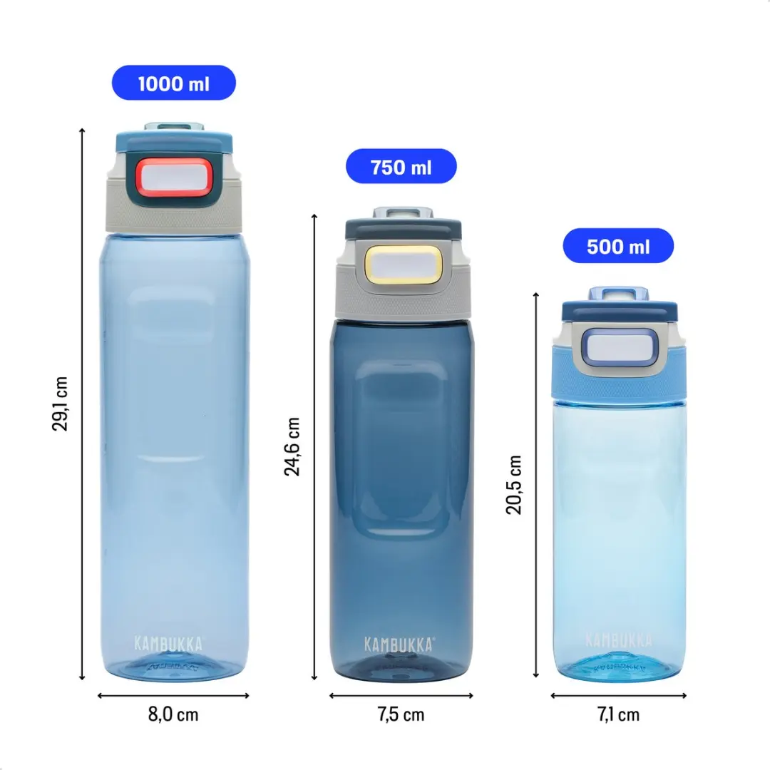 Kambukka Elton Drinkfles 750ml - Crystal Blue - afbeelding 2 van 6