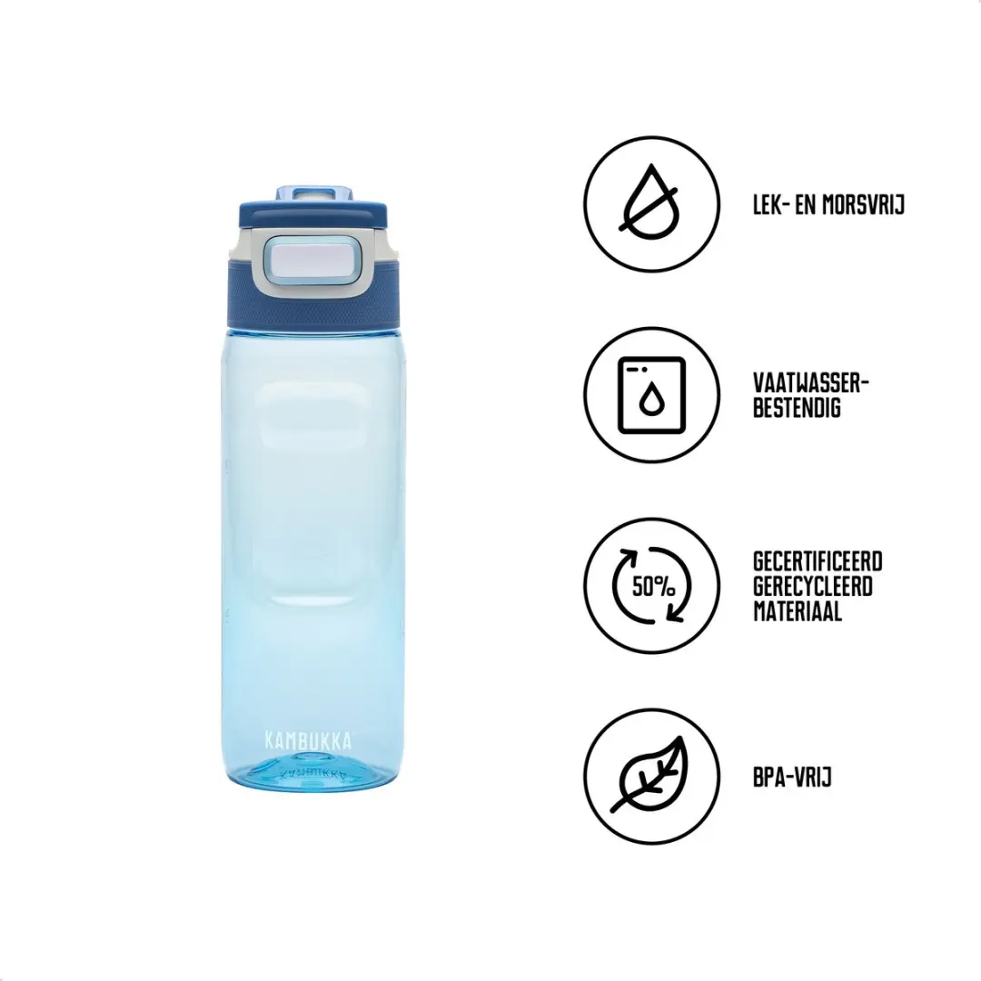 Kambukka Elton Drinkfles 750ml - Crystal Blue - afbeelding 4 van 6