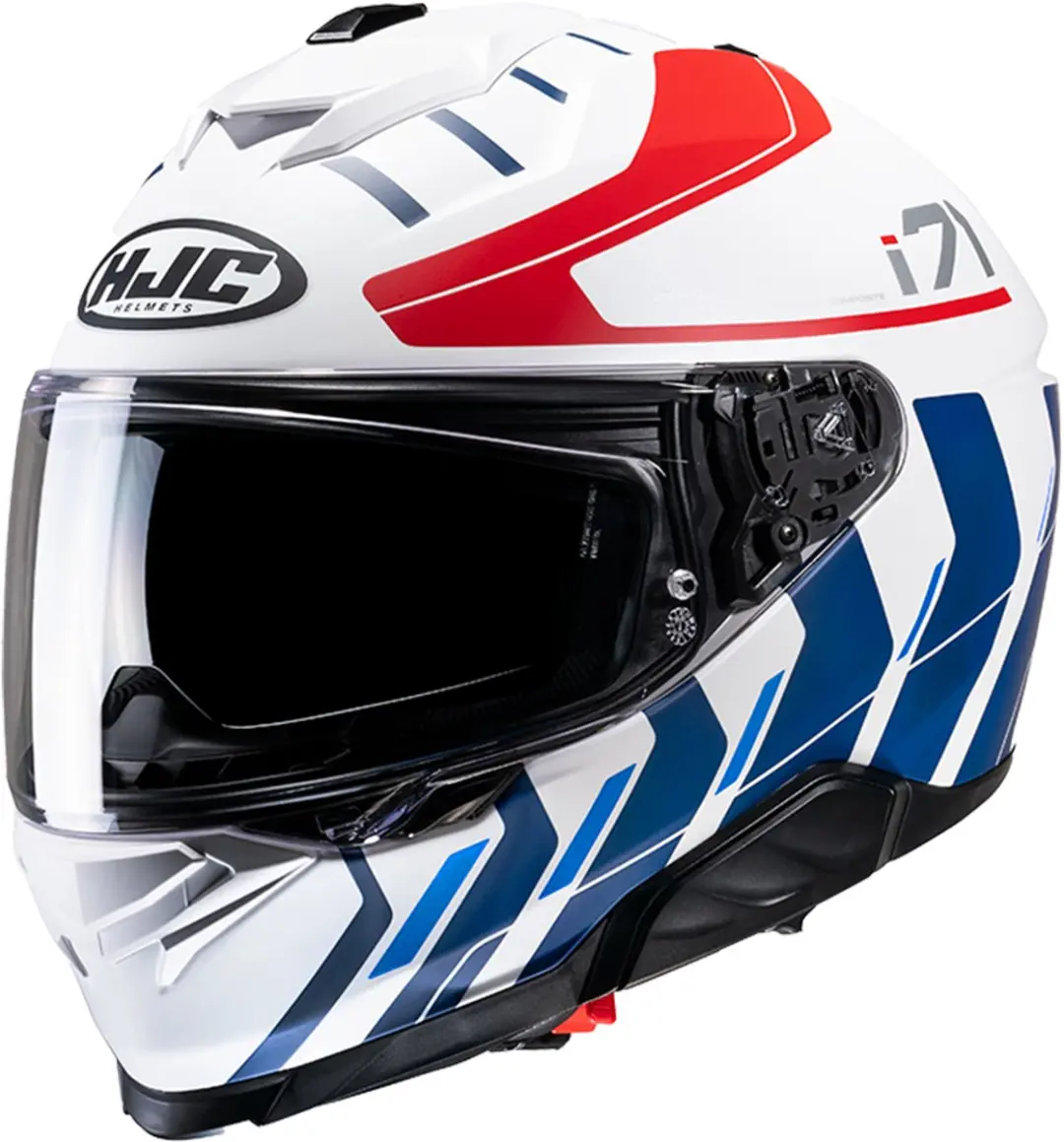 Hjc I71 Simo Wit Rood Mc21Sf Integraalhelm