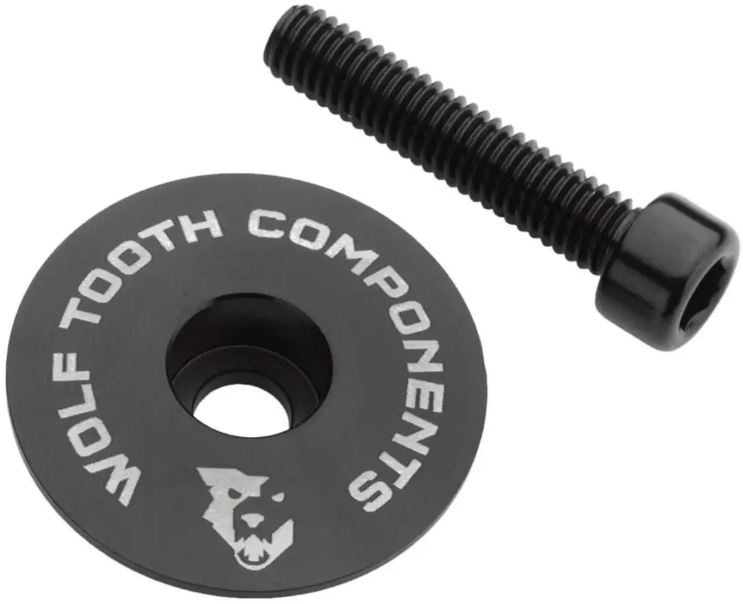 Wolf Tooth Ultralight 0 Mm Stuurpenkap Zwart