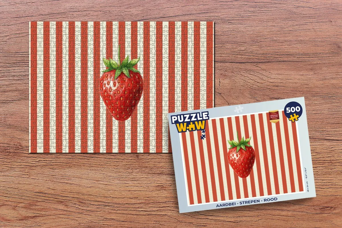 PuzzleWow Aardbei Legpuzzel 500 Stuks - Multicolor