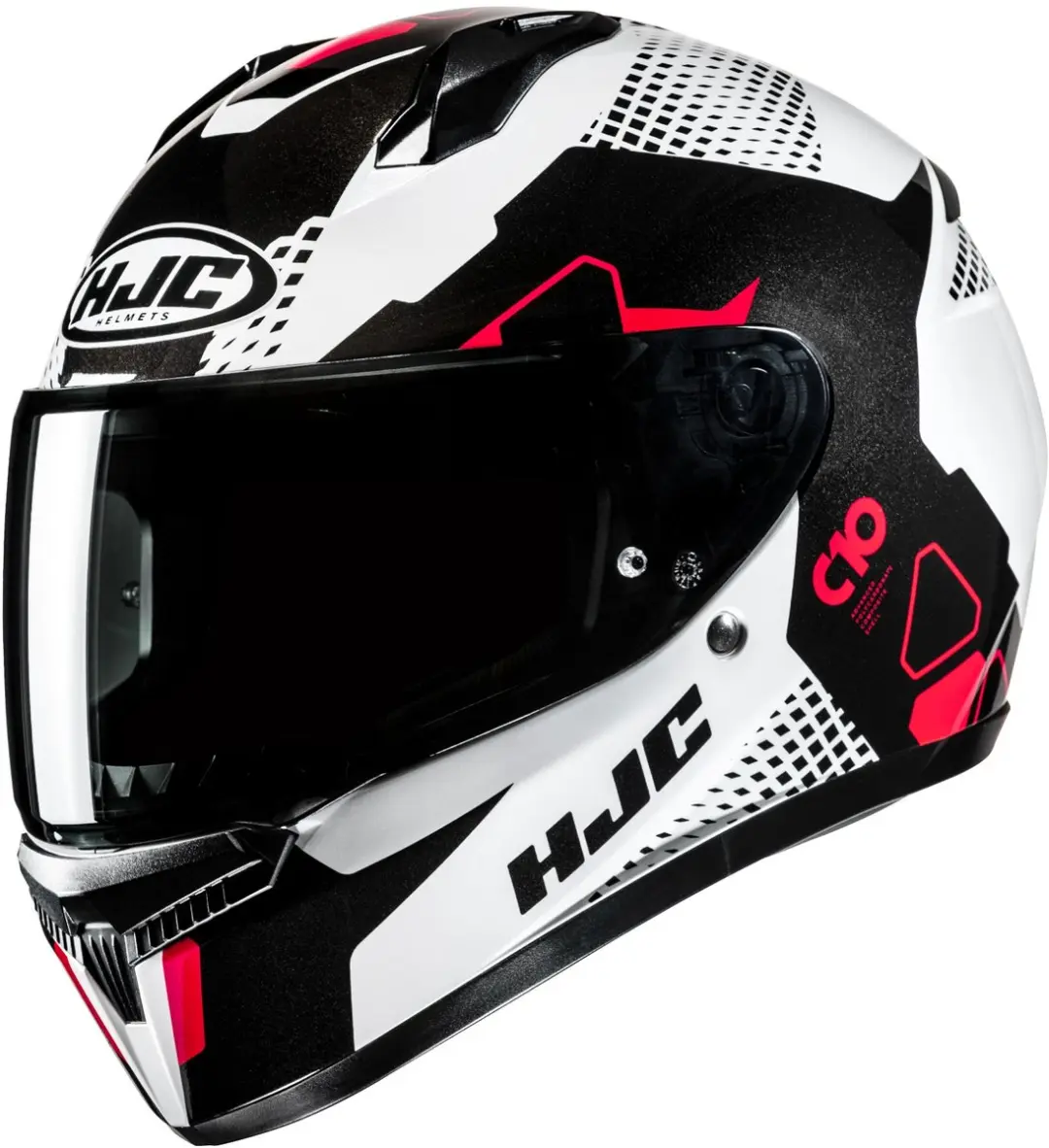 HJC C10 Aspa Zwart Wit Rood Integraalhelm