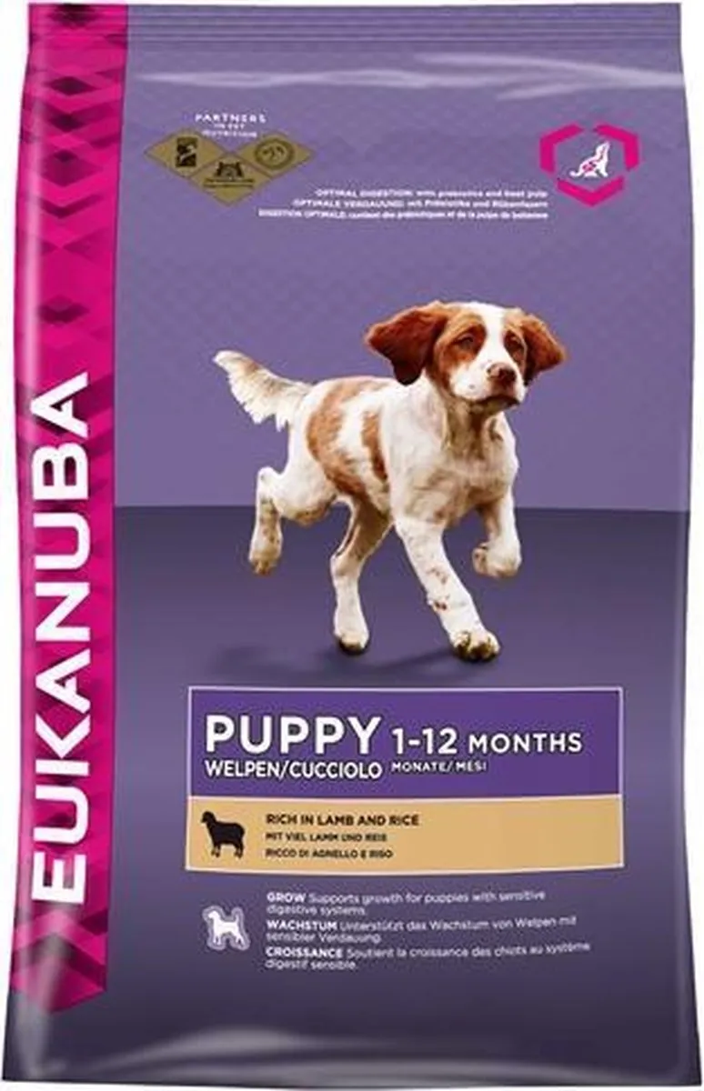 Eukanuba Dog Puppy & Junior All Breeds Lam & Rijst 12kg - afbeelding 8 van 8