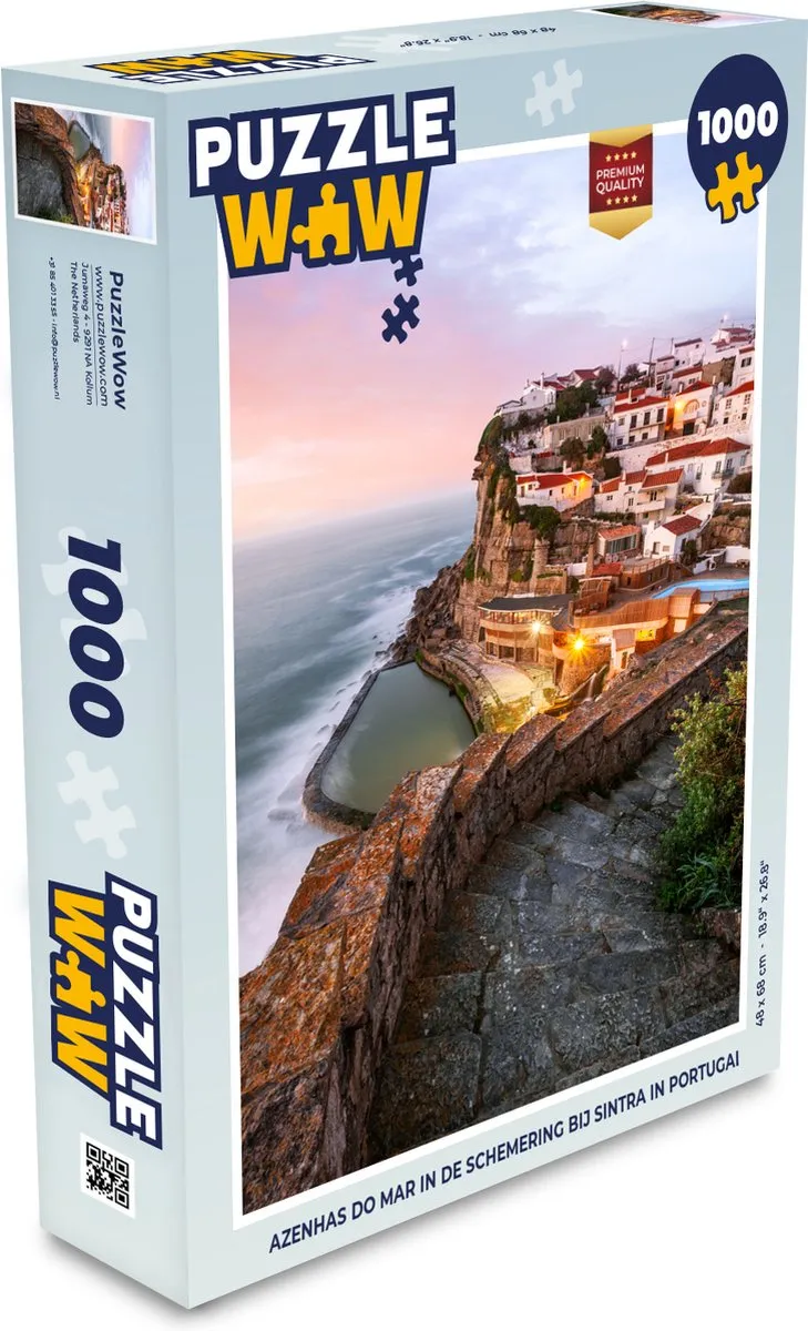 PuzzleWow Azenhas do Mar Legpuzzel 1000 Stuks