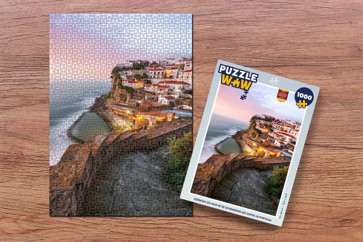 PuzzleWow Azenhas do Mar Legpuzzel 1000 Stuks - Multicolor