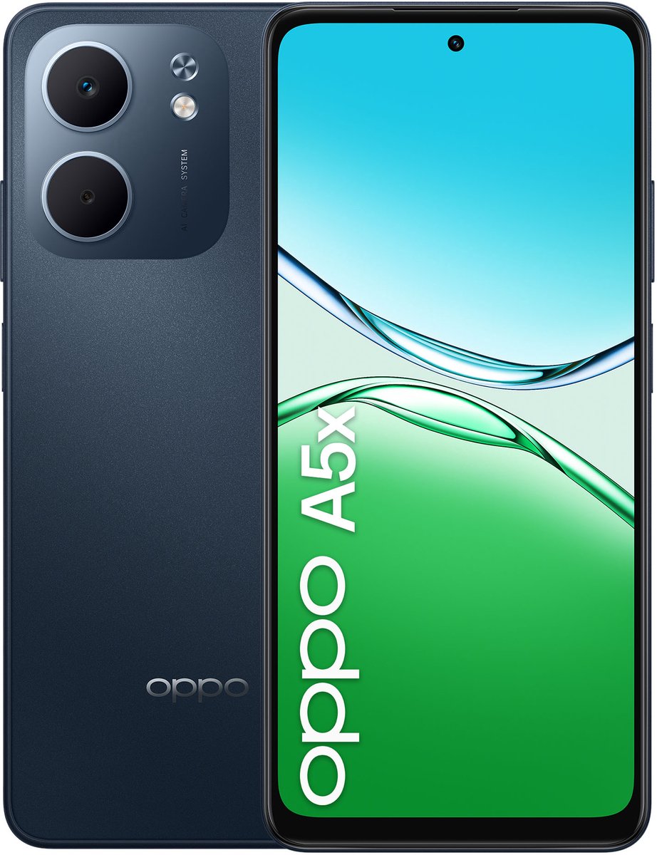 OPPO A5x 4G - 128GB - Zwart