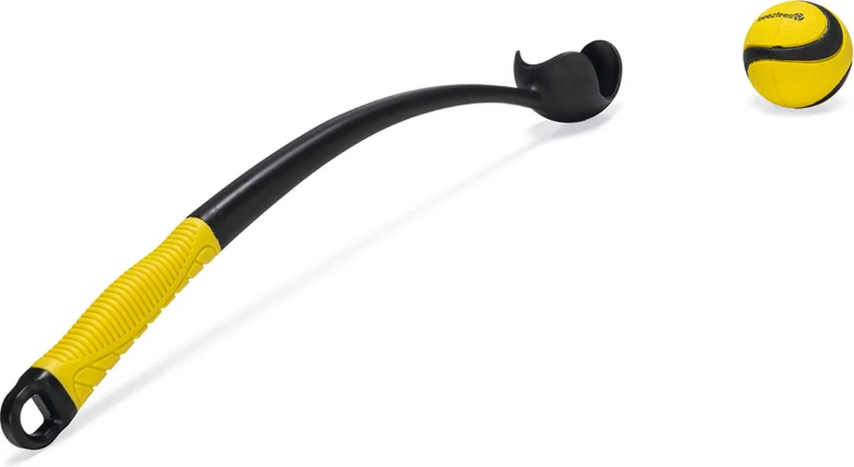 Beeztees Fetch Ballenwerper Magnifiek - 50cm - Zwart