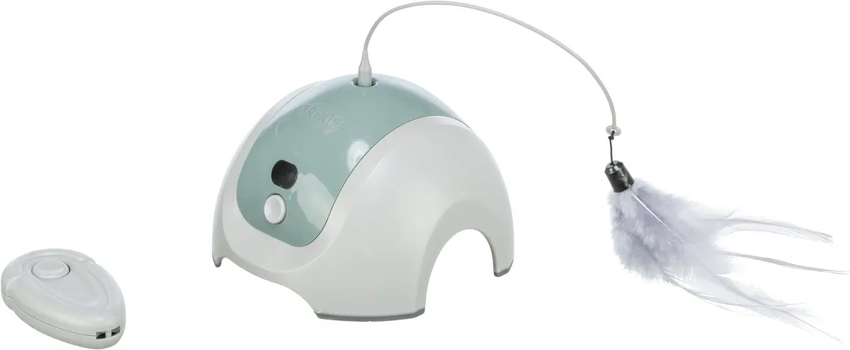 Trixie Catch Me Interactief Kattenspeelgoed Ø15cm - Salie/Grijs