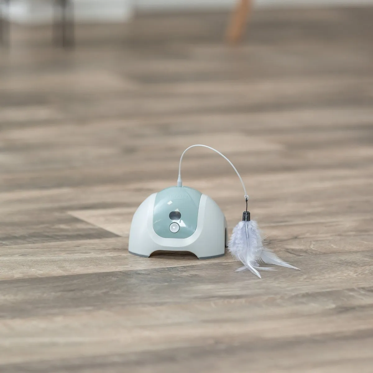 Trixie Catch Me Interactief Kattenspeelgoed Ø15cm - Salie/Grijs - afbeelding 6 van 6