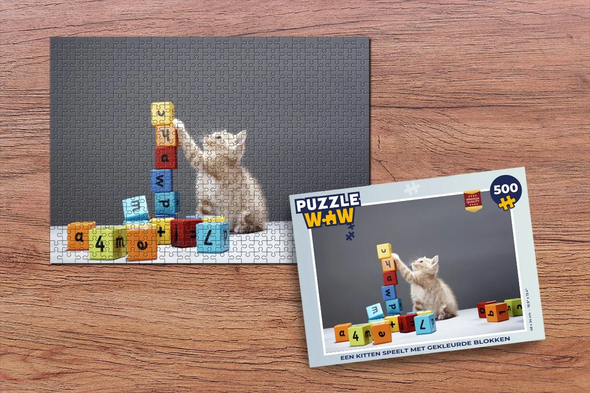 PuzzleWow Legpuzzel 500 Stuks - Multicolor