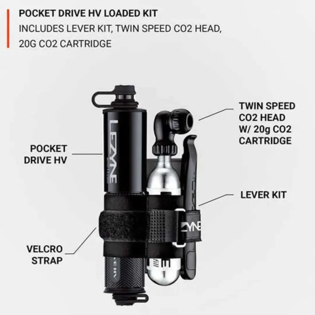 Lezyne Pocket Drive HV Loaded Fietspomp - afbeelding 3 van 6