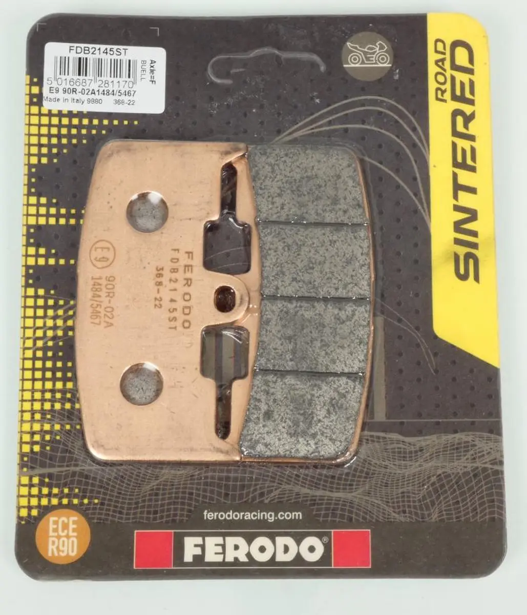 ferodo remblokje voor motorfiets buell 1200 xb-12s 2004 xb1 / av nieuw