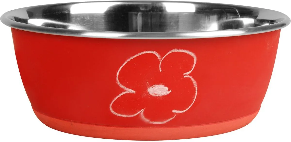 Flamingo Hondenvoerbak Writable 15cm - 950ml - Rood