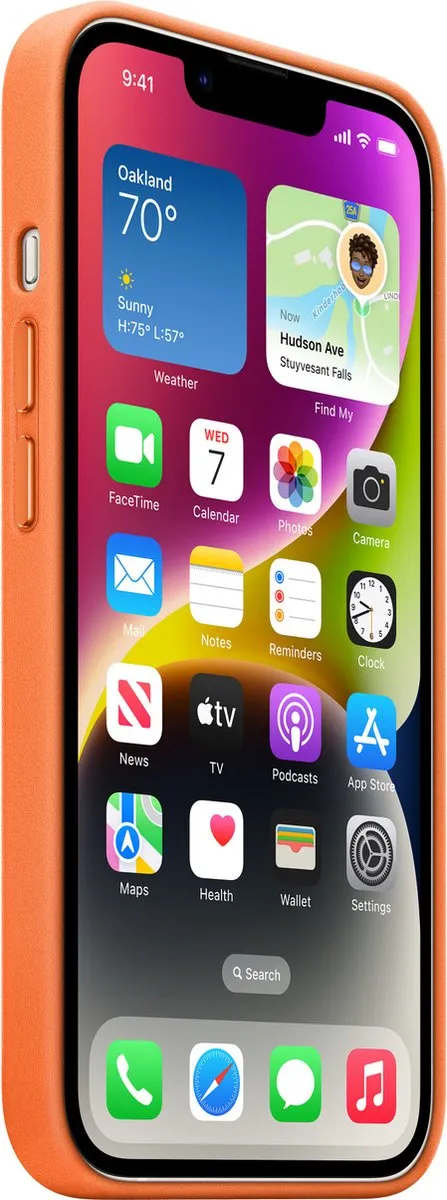 Apple MagSafe Leren Hoesje iPhone 14 - Oranje - MPP83ZM/A