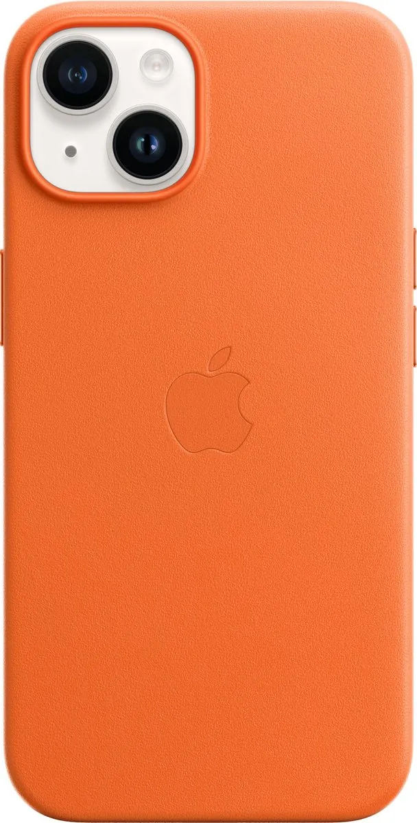 Apple MagSafe Leren Hoesje iPhone 14 - Oranje - MPP83ZM/A