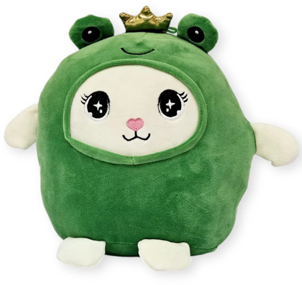 Topknuffels Kat in Kikker Onesie Pluche Knuffel 20cm