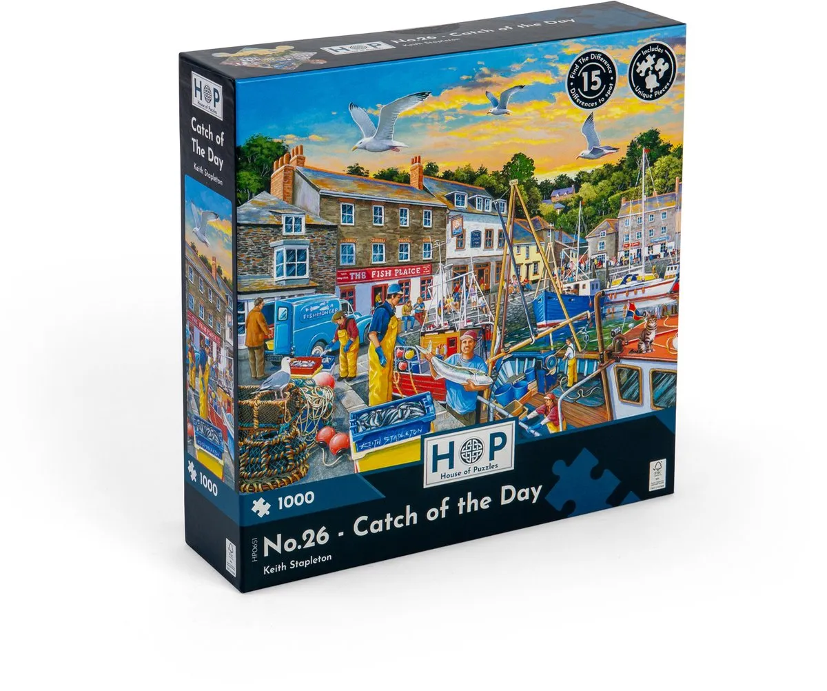 House Of Puzzles Catch of the Day Puzzel 1000 Stuks - HP0651 Multicolor