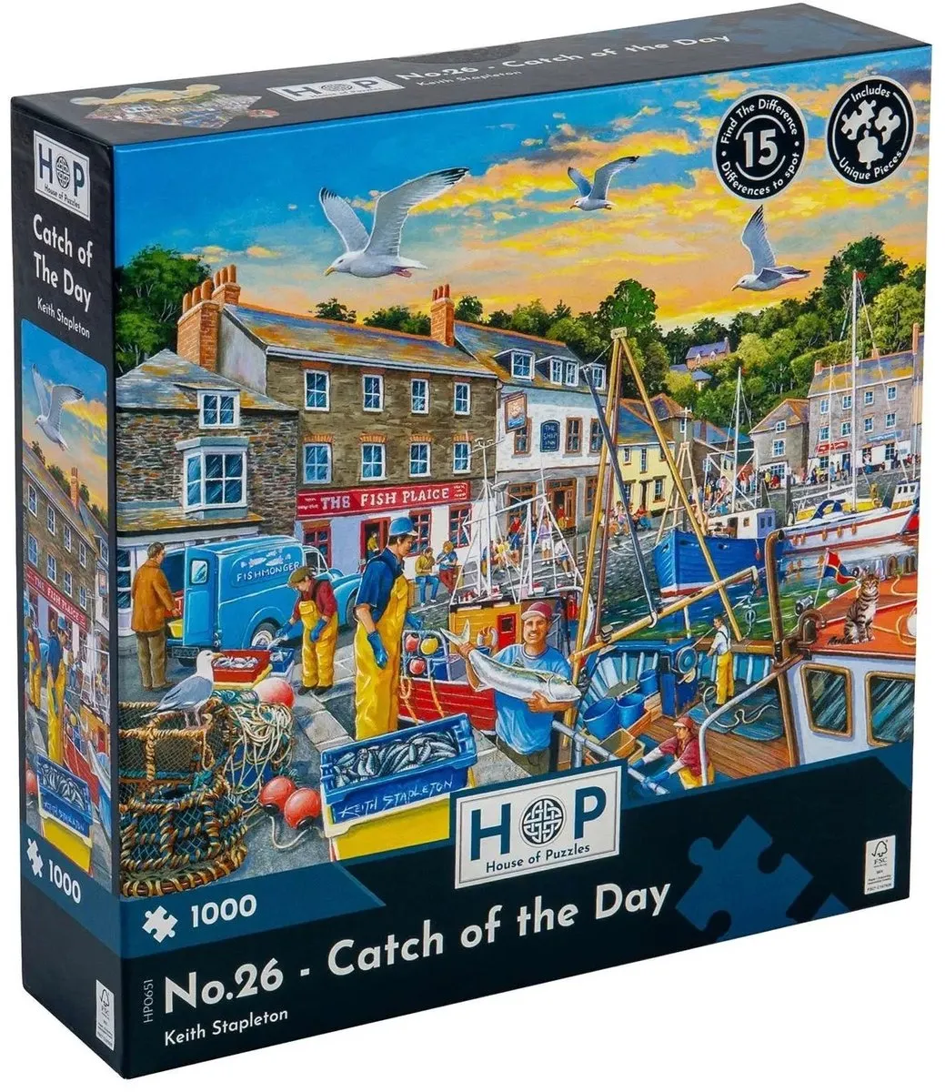 House Of Puzzles Catch of the Day Puzzel 1000 Stuks - HP0651 Multicolor