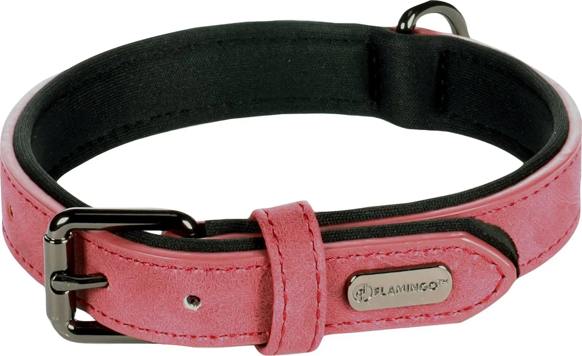 Flamingo Delu Halsband Rood - 31-39cm x 20mm