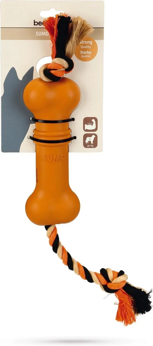 Beeztees Sumo Fit Bone Hondenspeelgoed - Oranje
