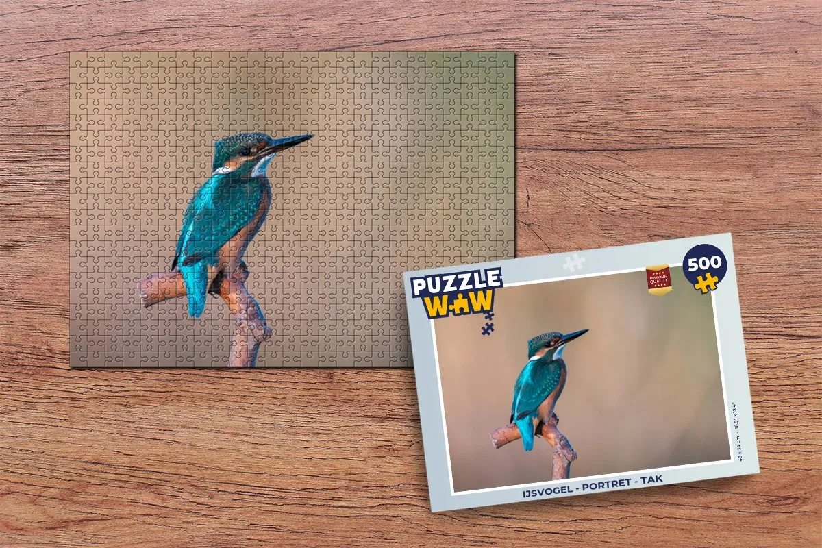 PuzzleWow IJsvogel Legpuzzel 500 Stuks - Multicolor