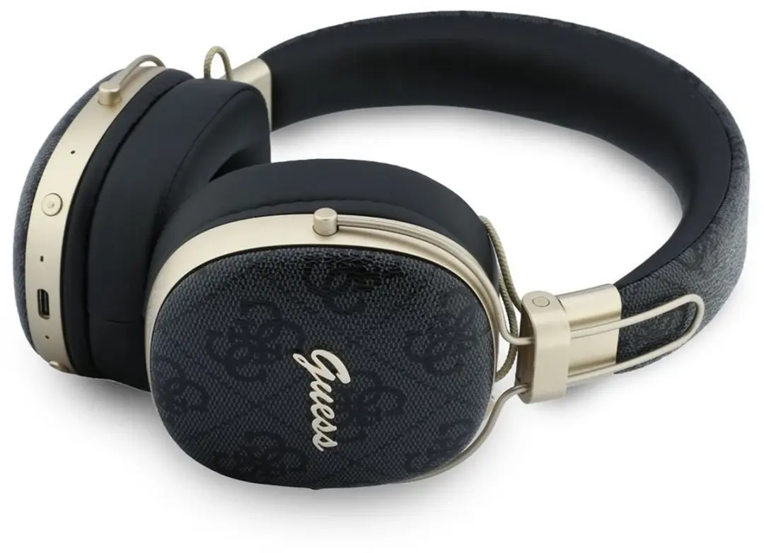 Guess Metal 4G Bluetooth Koptelefoon - Zwart - afbeelding 2 van 4