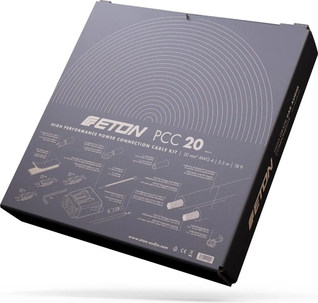 Eton PCC20 Audiokabelset 20mm² - Voedingskabelset - afbeelding 4 van 4