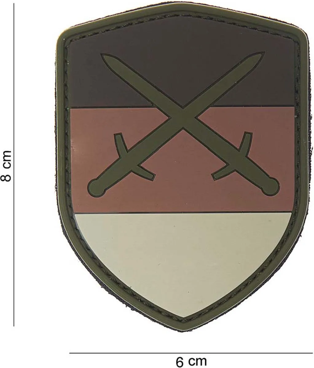 101 Inc Embleem 3D PVC Schild Duitsland Desert Zwaard