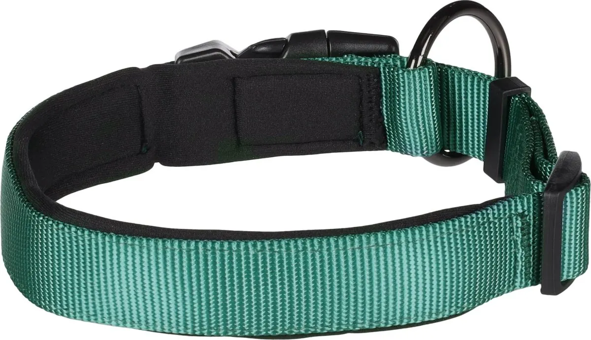 Flamingo Abbi Hond Halsband - Donkergroen M 45-50cm