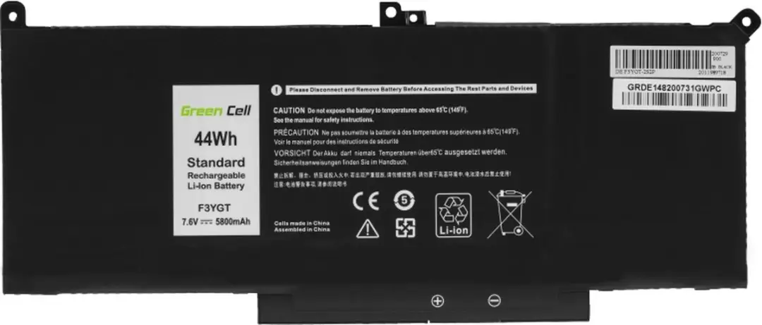 Dell Latitude F3YGT Accu 5800mAh - afbeelding 5 van 5