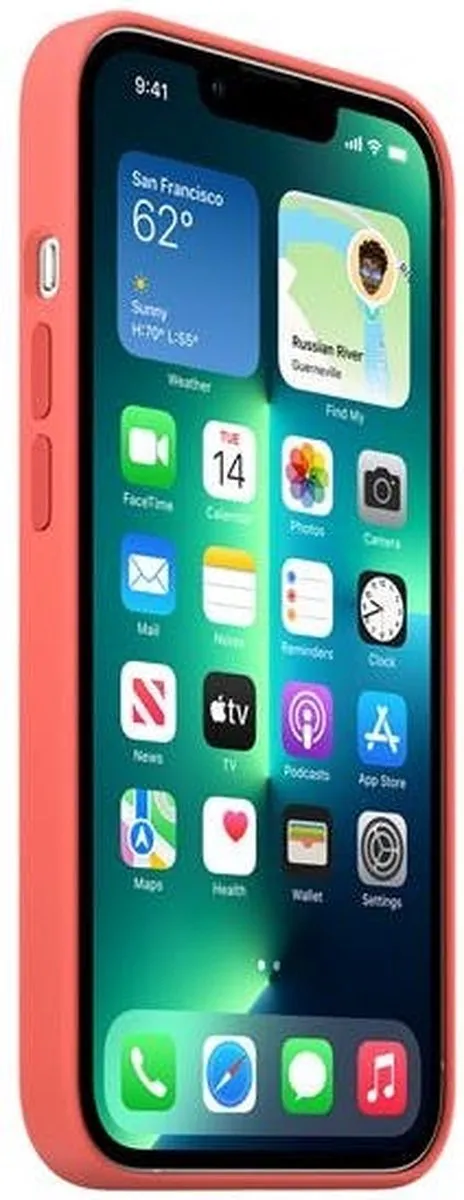 Apple Siliconen Hoesje MM2N3ZM/A iPhone 13 Pro Max - MagSafe - Pomelo