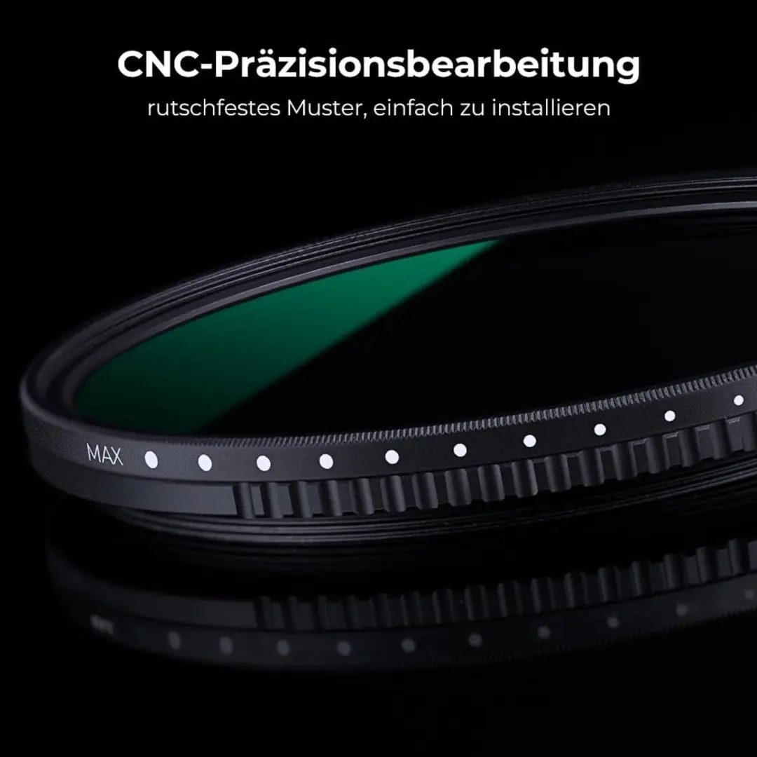 K&F Concept Variabele ND Filter 72mm ND8-2000 (3-11 Stops) - afbeelding 4 van 6
