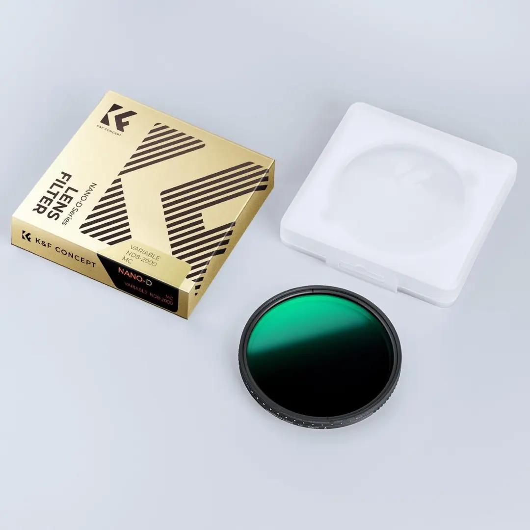 K&F Concept Variabele ND Filter 72mm ND8-2000 (3-11 Stops) - afbeelding 2 van 6