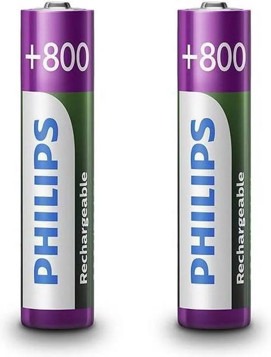 Philips R03B2A80/10 Oplaadbare AAA Batterijen - 2 stuks - afbeelding 4 van 5