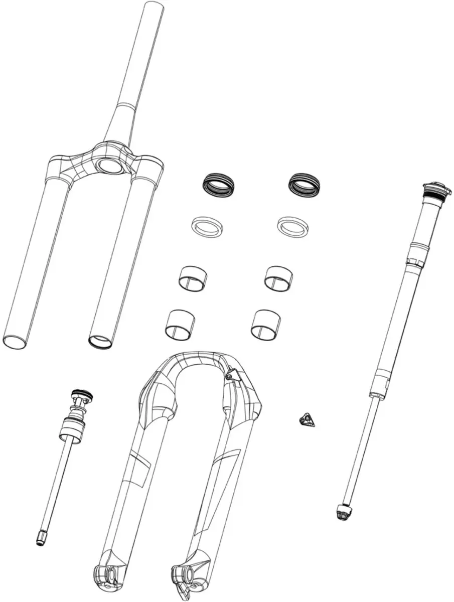 Rockshox Reba Solo Air 120 Mm Zwart 29´´