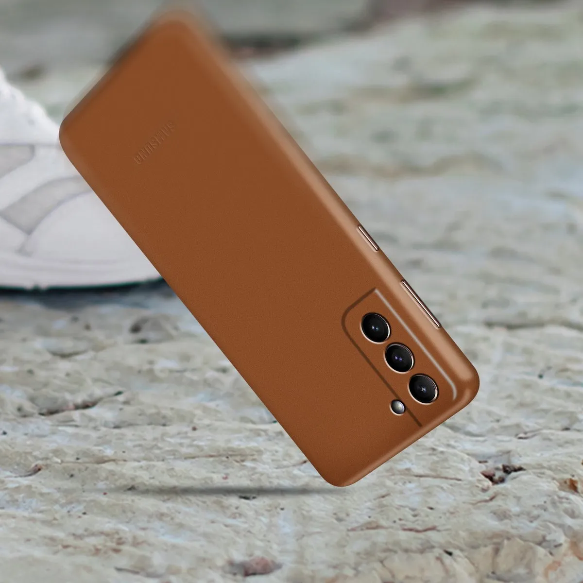Samsung Leather View Hoesje S21 Plus - Bruin EF-VG996LAEGWW