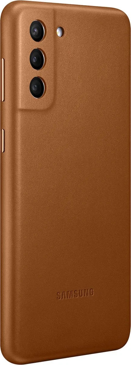 Samsung Leather View Hoesje S21 Plus - Bruin EF-VG996LAEGWW