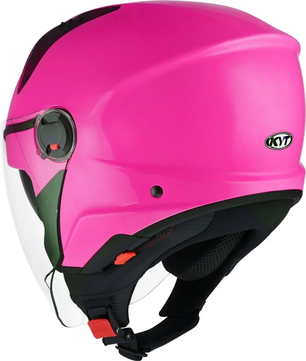 KYT D-City Plain Roze Jethelm S - afbeelding 5 van 6