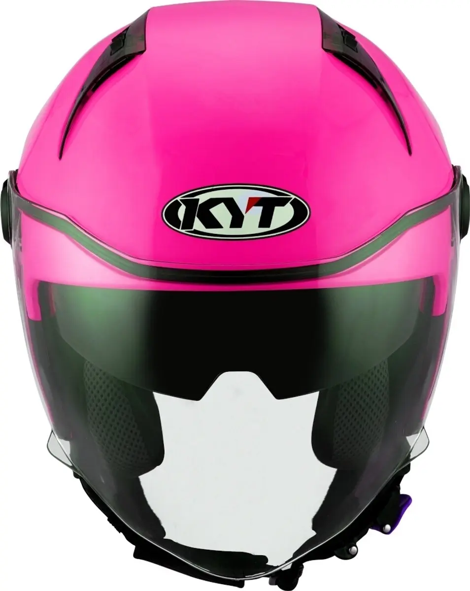 KYT D-City Plain Roze Jethelm S - afbeelding 6 van 6