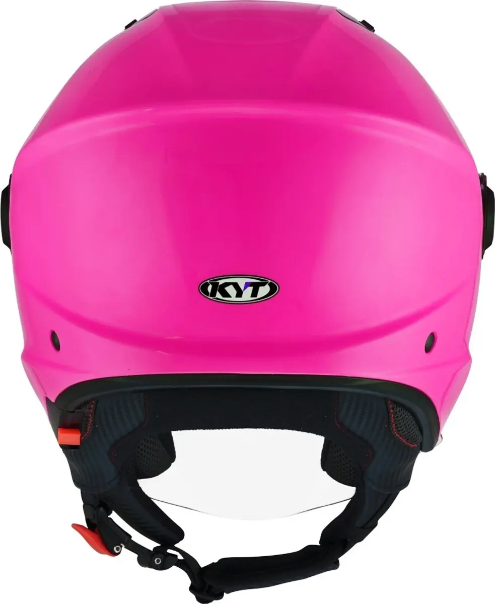 KYT D-City Plain Roze Jethelm S - afbeelding 3 van 6