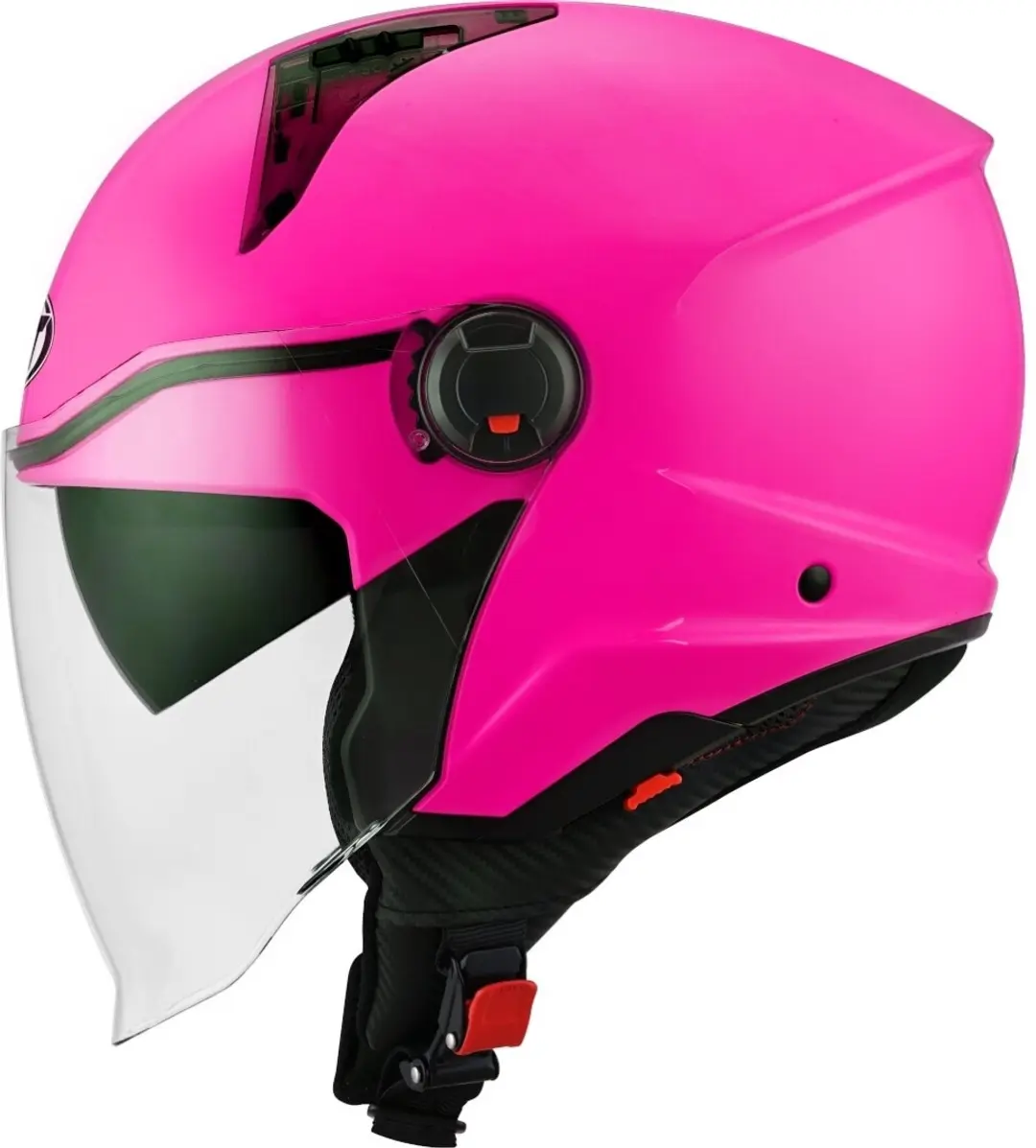 KYT D-City Plain Roze Jethelm S - afbeelding 4 van 6