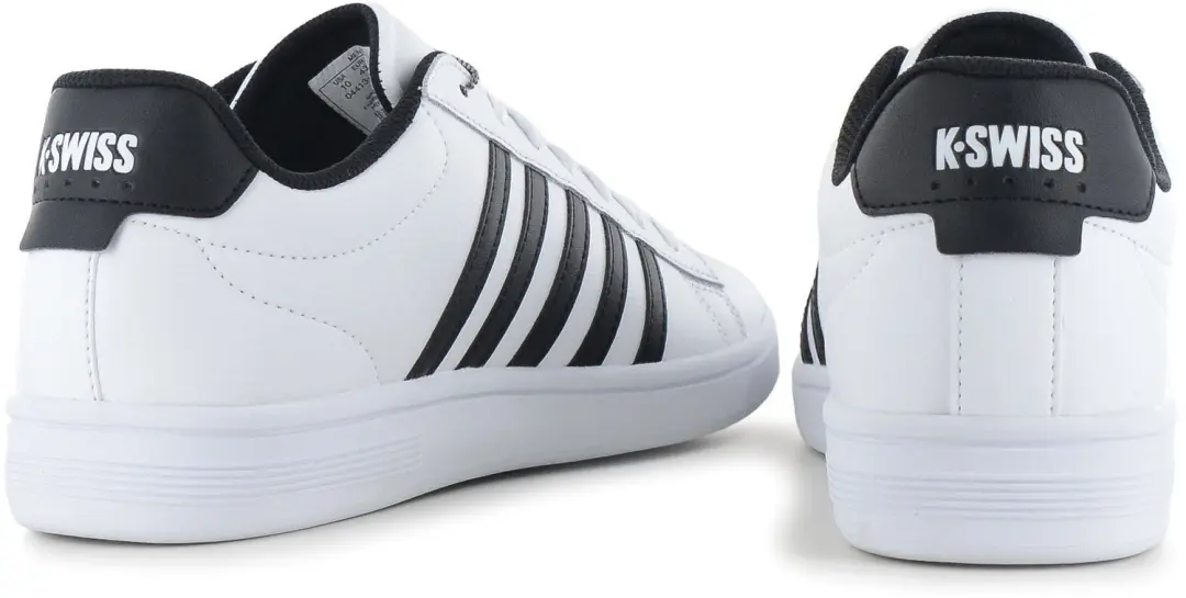 K-Swiss Court Tiebreak II Herentrainers - Wit/Zwart - afbeelding 2 van 6