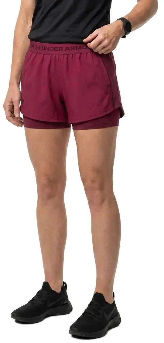 Under Armour Tech Play Up 2in1 Korte Broek Rood S Vrouw