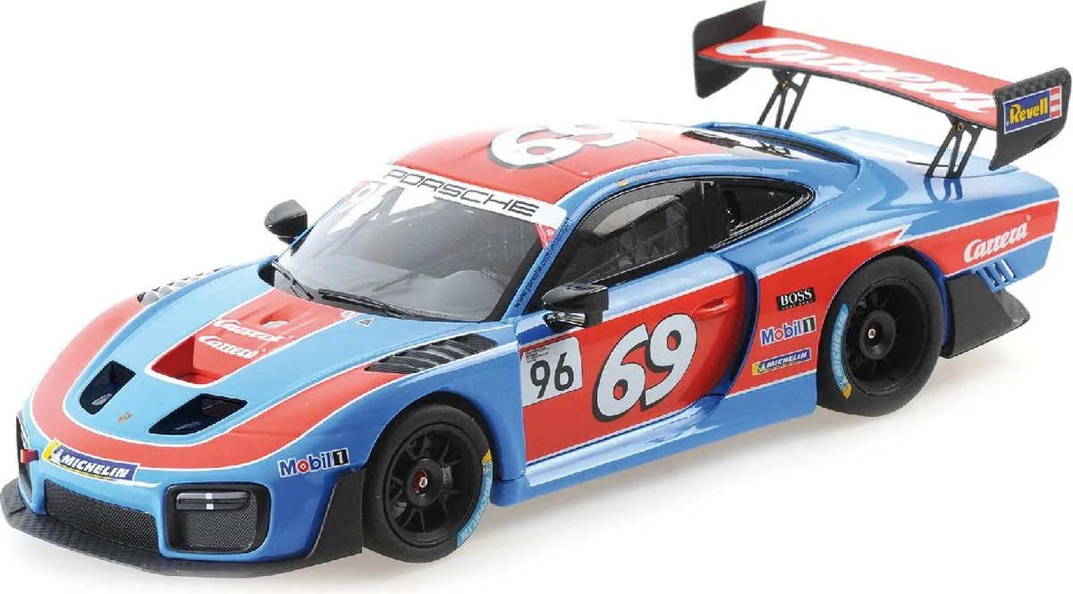 Porsche 935/19 Herberth Motorsport GT2 - 1:18 - Blauw/Rood