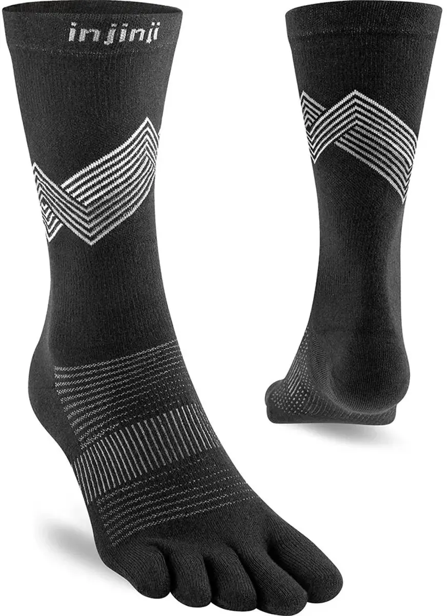 Injinji Run Lightweight Crew Coolmax teensokken Zwart 40-44 - afbeelding 4 van 4