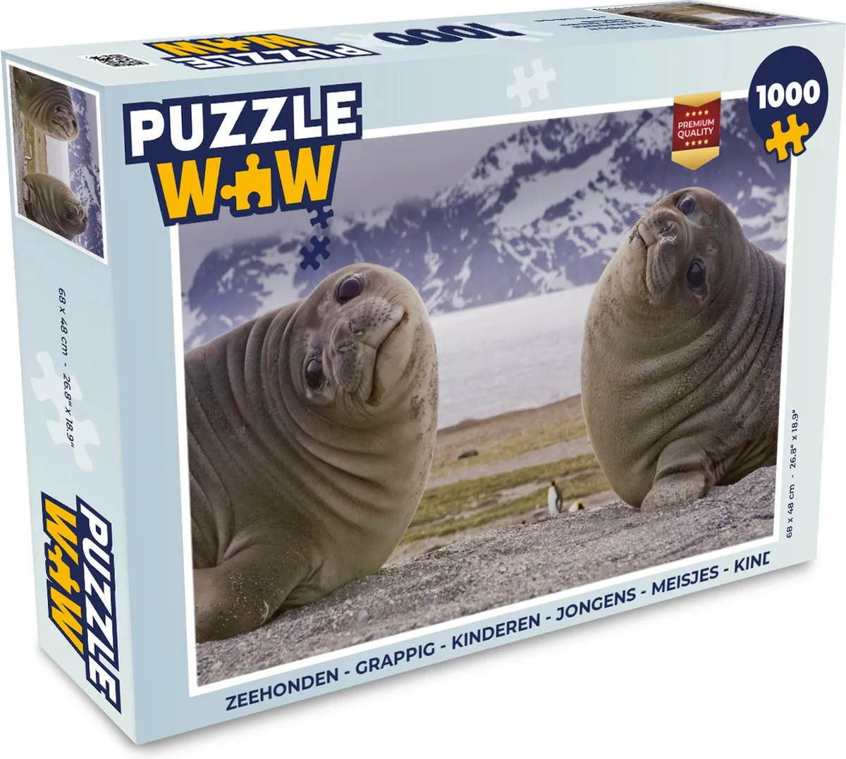 PuzzleWow Zeehonden Legpuzzel 1000 Stuks