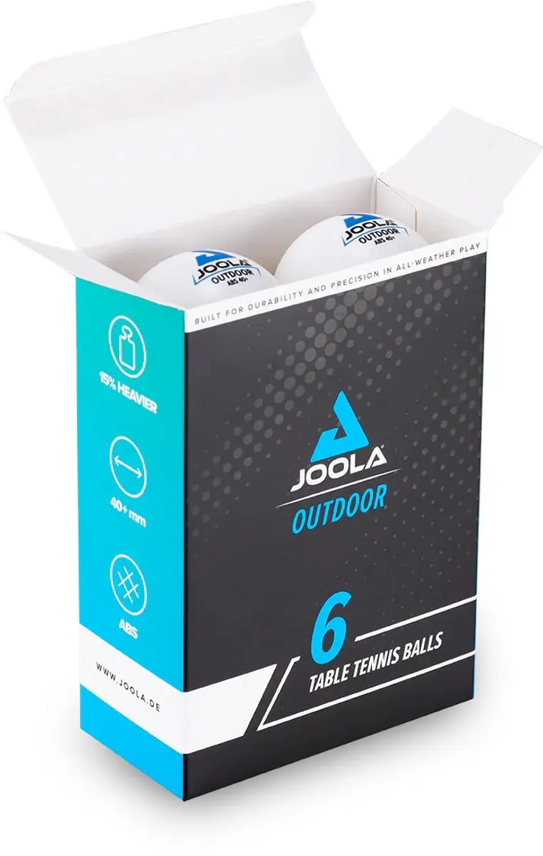 Joola Tafeltennisballen Outdoor 40mm - 6 Stuks - afbeelding 3 van 4